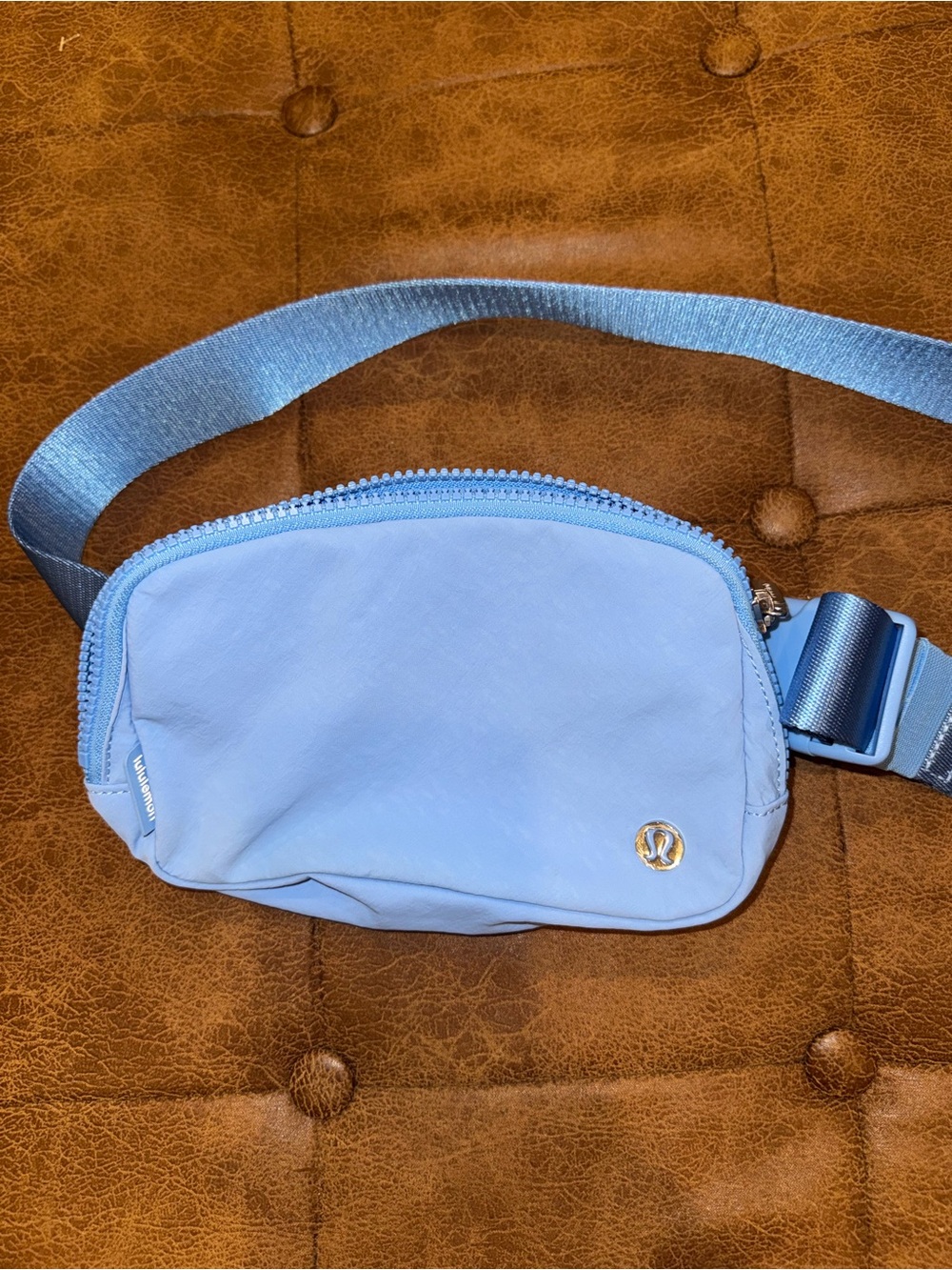 lululemon athletica Light Blue Crossbody Belt Bag - never worn